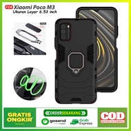 Case Kickstand Magnetic Ring Xiaomi Poco M3 Ironman Series