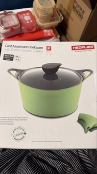 NEOFLAM 蘋果綠鑄鋁鍋 26cm