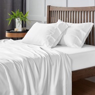 Kain Katun Putih Kualitas Hotel TC300 / Kain Sprei Premium Polos Emboss Stripe / Kotak Lebar 280cm