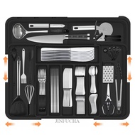 Cutlery Tray, Drawer Organiser, Cutlery Tray For Drawers, Kitchen Organiser, Adjustable Cutlery Tray