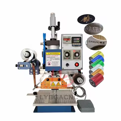 Bronzing Machine Hot Stamping Machine pneumatic Embossing Machine with Hot Stamping Foil gilded pape