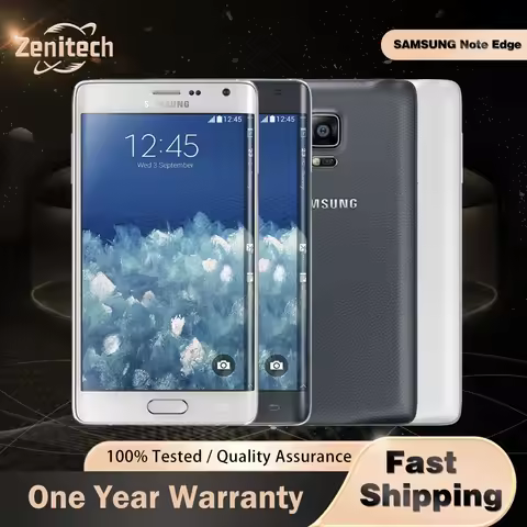 Samsung Galaxy Note Edge N915 4G Mobile Phone Fingerprint 3GB+32GB 5.6'' AMOLED 23MP+3.7MP Quad-core