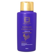 แชมพูแลสลวย เนื้อชาร์โคล สูตรเคราตินx3 shampoo LAE SA LUAY ( 1 ขวด )