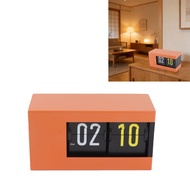 Yosoo Calendar Flip Clock  LED Display Auto Page Turning 12 Hour AM PM Retro Perpetual with Quartz M