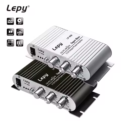 LP-808 Lepy MINI Car Power Amplifier Digital Player Hi-Fi Stereo CD MP3 MP4 PC Speaker Motorcycle Ho