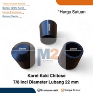 Chitose 7/ 8 inch Rubber Feet Model 22mm Hole DiameterPOLOS Round Iron Pipe Shelf Table Chair Shelf 
