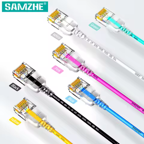 SAMZHE Ethernet Cable Cat6 Lan Cable UTP RJ45 Shielding Network Patch Cable For PS PC Internet Modem
