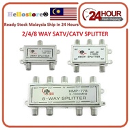 2/4/8 Way Splitter 5-1000MHz Signal SATV CATV Splitter TV Antenna Coaxial HDTV 2Way Splitter 4Way Sp