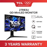 TCL QD-Mini LED Gaming Monitor 27R83U |  HDR 1600 | 1100+ Local Dimming Zones | 4K 160Hz