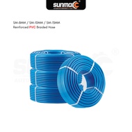 Hos Angin Berbenang SUNMO SM 8MM/10MM/13MM PVC Yarn Clamp Tube High Pressure Air Compressor Hose PU 