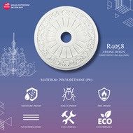 R4058 CEILING ROSES MINIMALIST DESIGN | HIASAN CEILING | CEILING CENTRE ROSE | MATERIAL PU