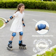 Upgraded Kids Protective Gear Set For 4-9 Years Old - CPSIA Compliant Knee Elbow Pads & Wrist Guards