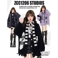 y2k y2k Jacket Asian Culture y2k Women's Clothing Japanese Dark Series y2k Imitation Mink Fur Cardig