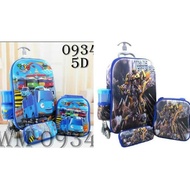 Best Products) Spiderman 3D 6D Kindergarten School Trolley Bag For Children