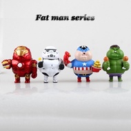 Fat Man Series Avengers IronMan Hulk Captain America Action Figure Collectible Model Dolls Star Wars Toy