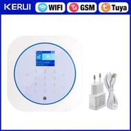 KERUI Wireless Home Alarm System GSM WiFi Security Alarm System พร้อม Motion Sensor ทํางานร่วมกับ Al