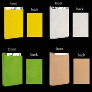 100PCS Foil Hot Dog Bags Greaseproof Foil Burger Pouches Food Kraft Paper Lunch Bag with Foil Lining