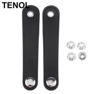 [TENOL] Length 13cm/14cm Bellows Straps/ Accordion Bellows Straps, Leather Black