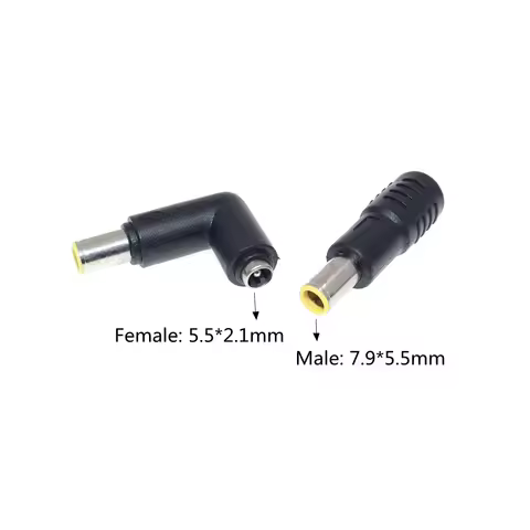 2PCS Dc Adapter 7.9x5.5mm To 5.5x2.1mm Female Convert Connector 20V For Lenovo V490 B590 B580 M490 M