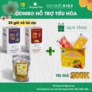 Set of 3 teas to support digestion, reduce stomach pain caused by greasy food, hot spicy and alcohol