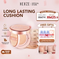 HEXZE Cushion Foundation Long Lasting Smooth and Beautiful Powder Makeup Cosmetics Women
