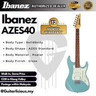 Ibanez AZES40 Electric Guitar - Purist Blue  Humbucker (SSH) stratocaster ( AZES-40 / AZES 40 )
