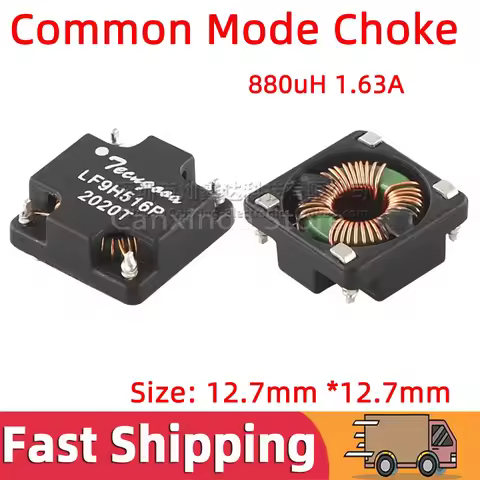 5pcs SMT Common Mode Choke Inductor Inductance 0.8mH 880uH 1.63A Switching Power Supply Magnetic Rin