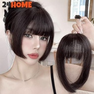24HOME Cute Princess Bangs Wig Middle Part Wig Piece Two Sides Wig Piece Naturally Trimmed Fringe Pi
