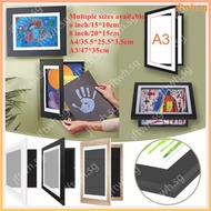 【Multiple Sizes】Kids Art Frames A3 Crafts Front Opening and Changeable Children Projects Drawing Por