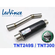 Exhaust Benelli TNT249S 2020 TNT300 LeoVince Muffler Full System Tabung Carbon Fiber TNT 249S 300 Ac