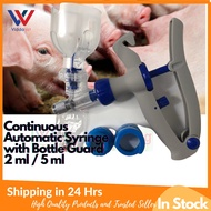 Syringe Automatic Continuous with Bottle Guard 2ml 5 ml Fiberglass syringe 2ml 5 ml 5cc Veterinary