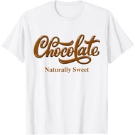 Adult T-Shirt Chocolate Naturally Sweet Tee Proud-Black Woman T-Shirt Fashion Tops for Boys and Girl