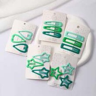 3pcs/15pcs Set Pink Hair Clips, Heart & Star Shape BB Clips, Gradient Matt Bangs Side Clips For Wome