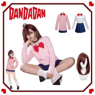 In Stock - Anime Ayase Momo DanDaDan Schoolgirl Cosplay Outfit with Wig