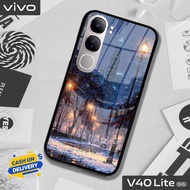 VIVO V40 LITE Glass Softcase - V40 LITE Mobile Phone Case [T123].