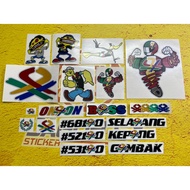 Sticker Pangkah Benetton OrangKuat, CeraGigi, ItikTerbang, Popeye, Boss, #Selayang #Gombak #Kepong #