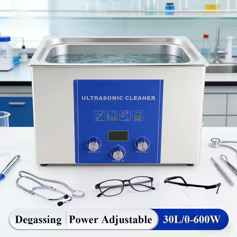 3L-30L Tullker Ultrasonic Cleaner Degassing Power Adjust Gun PCB Ultrason Bath Engine Oil Rust Degre