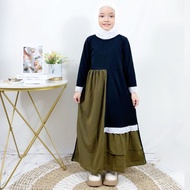 Hot Sale!! Gamis Anak Abaya Shaybah Kurung Syari Dress Kids Gl Fashion