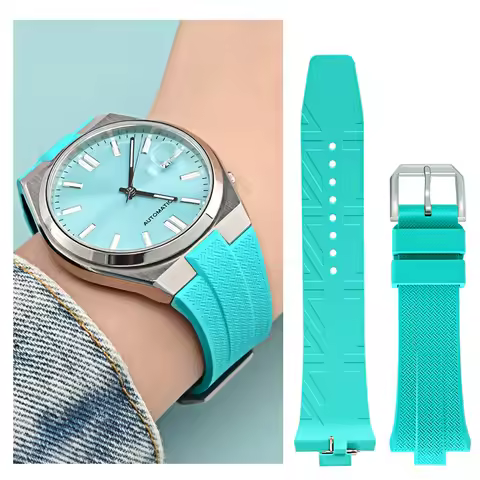 Advanced FKM Fluoro Rubber Watch Strap 9mm For Citizen TSUYOSA Collection NJ0150 NJ0151ME Silicone W