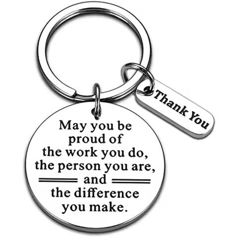 Coworker Leaving Gifts Thank You Inspirational Keychain Team Appreciation Present From Boss May You