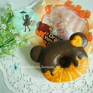 Squishy ORANGE CHOCO DONUT by CREAMMIICANDY