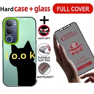 Ceramic Privacy Resistant Tempered Glass Case for vivo v40 lite Y19S 4G y29s y29t y04 Y04S 4G Y21D Y