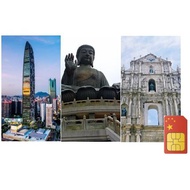 Greater China SIM Card - China(Unicom), Hong Kong (CSL), Macau (CTM)