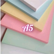 A5 contains 10 sheets of paper, manila paper, A5 colored bufallo paper