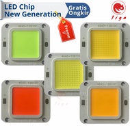 high power led 50w 12b10c - cob 50 watt hpl mata lampu led pju warna - yellow