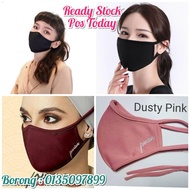 📬✥Promo 1 WEEK Only Jovian  💎 Plain Cloth Face Mask Kain Lembut 2 Lapis Kalis Air Kain Fabric Bertali Earloop Headloop