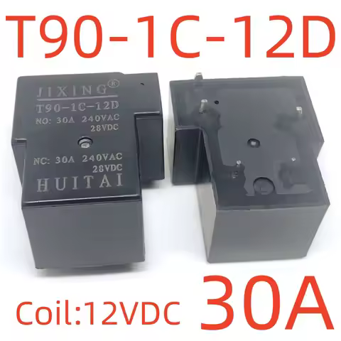 New JIXING T90-1C-12D (T90C5-Coil:12V-30A) Relay 5pins