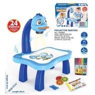 Music Children Led Projector Drawing Table Toys Kids Painting Board Desk Art Crafts Educational Lear