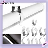 YYE 5Pcs Spring Terry Clip, With Rubber Protection Fixing Clips Lamp Tube Clip, Durable Base Tool Cl