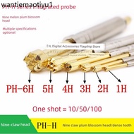 PH-1H 2H 3H 4H 5H 6H Nine-Claw Plum Blossom Head Fine Tooth PCB Integrated Test Probe 2.5MM